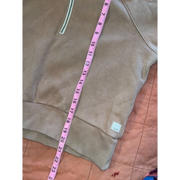 Vuori Restore  Half-Zip Hoodie Sweatshirt Medium Womens - Canyon Clay - Picture 10 of 11